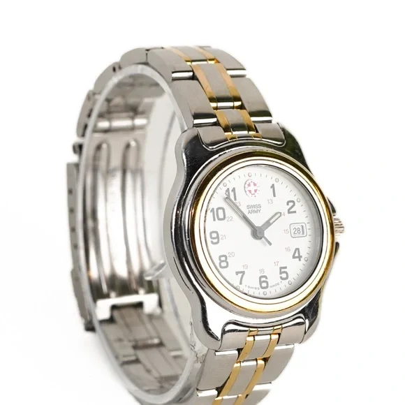 Swiss Army Ladies Officer 30mm Quartz Watch – Two-Tone, White Dial - Picture 3 of 9